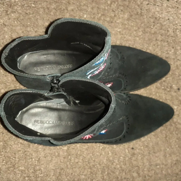 REBECCA MINKOFF-LULU-Embroidered Booties - Picture 8 of 9